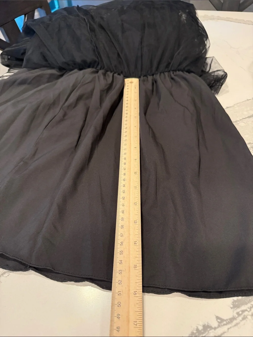 Long Tulle Skirt midi, Asymmetrical Ruffle skirt
